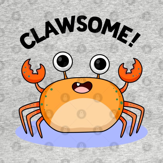 Clawsome Cute Crab Pun by punnybone